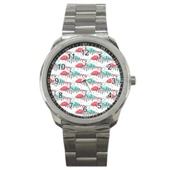 Music Flamingo Sport Metal Watch by Sparkle