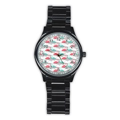 Music Flamingo Stainless Steel Round Watch by Sparkle