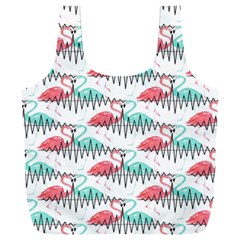 Music Flamingo Full Print Recycle Bag (xxxl) by Sparkle