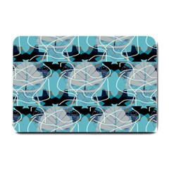 Digital Waves Small Doormat  by Sparkle