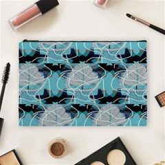 Digital Waves Cosmetic Bag (large) by Sparkle