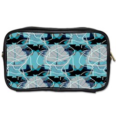 Digital Waves Toiletries Bag (one Side) by Sparkle