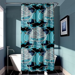 Digital Waves Shower Curtain 36  X 72  (stall)  by Sparkle