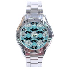 Digital Waves Stainless Steel Analogue Watch by Sparkle