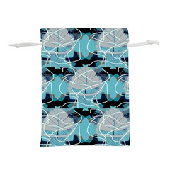 Digital Waves Lightweight Drawstring Pouch (s) by Sparkle