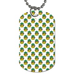 Holiday Pineapple Dog Tag (two Sides) by Sparkle