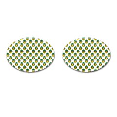 Holiday Pineapple Cufflinks (oval) by Sparkle