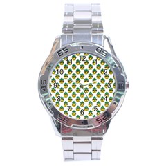 Holiday Pineapple Stainless Steel Analogue Watch by Sparkle