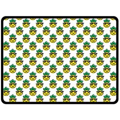 Holiday Pineapple Double Sided Fleece Blanket (large)  by Sparkle