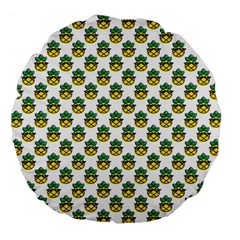 Holiday Pineapple Large 18  Premium Flano Round Cushions by Sparkle