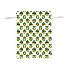 Holiday Pineapple Lightweight Drawstring Pouch (m)