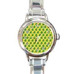 Beautiful Pattern Round Italian Charm Watch by Sparkle