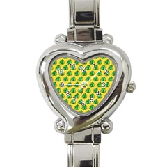 Beautiful Pattern Heart Italian Charm Watch by Sparkle