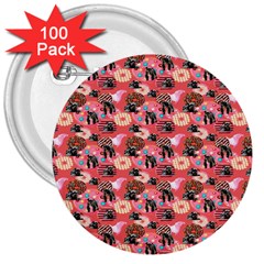 Sweet Donuts 3  Buttons (100 pack) 