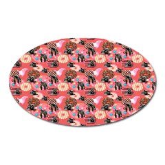 Sweet Donuts Oval Magnet by Sparkle