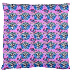 Floral Pattern Large Cushion Case (one Side) by Sparkle