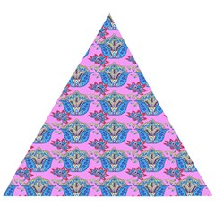 Floral Pattern Wooden Puzzle Triangle by Sparkle