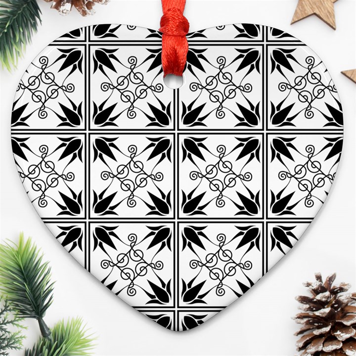 Greece Heart Ornament (Two Sides)