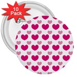  3  Buttons (10 pack)  Front