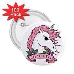 Go To Hell 2 25  Buttons (100 Pack)  by Valentinaart