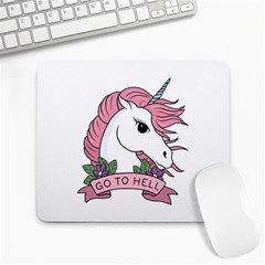 Go To Hell Large Mousepads by Valentinaart