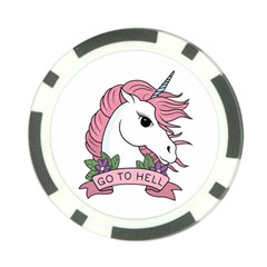 Go To Hell Poker Chip Card Guard (10 Pack) by Valentinaart