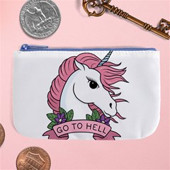 Go To Hell Large Coin Purse by Valentinaart