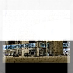 Montevideo Airport Night Scene, Uruguay Rectangular Jigsaw Puzzl by dflcprintsclothing