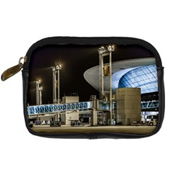 Montevideo Airport Night Scene, Uruguay Digital Camera Leather Case by dflcprintsclothing