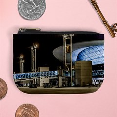 Montevideo Airport Night Scene, Uruguay Mini Coin Purse by dflcprintsclothing