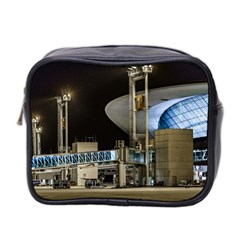 Montevideo Airport Night Scene, Uruguay Mini Toiletries Bag (two Sides) by dflcprintsclothing