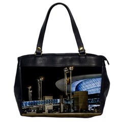 Montevideo Airport Night Scene, Uruguay Oversize Office Handbag by dflcprintsclothing