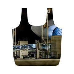 Montevideo Airport Night Scene, Uruguay Full Print Recycle Bag (m) by dflcprintsclothing