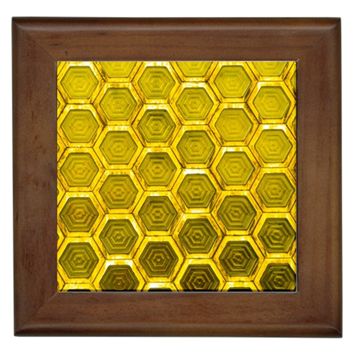 Hexagon Windows Framed Tile