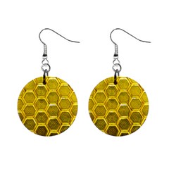 Hexagon Windows Mini Button Earrings by essentialimage