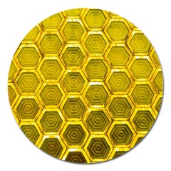 Hexagon Windows Magnet 5  (round) by essentialimage