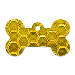 Hexagon Windows Dog Tag Bone (two Sides) by essentialimage