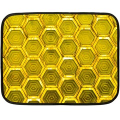 Hexagon Windows Double Sided Fleece Blanket (mini)  by essentialimage