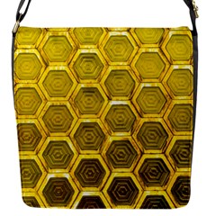 Hexagon Windows Flap Closure Messenger Bag (s) by essentialimage