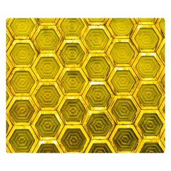 Hexagon Windows Double Sided Flano Blanket (small)  by essentialimage