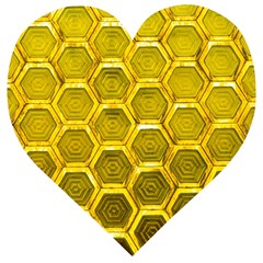 Hexagon Windows Wooden Puzzle Heart by essentialimage