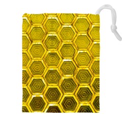 Hexagon Windows Drawstring Pouch (4xl) by essentialimage