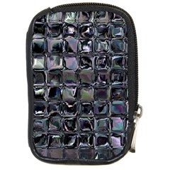 Funky Mosaic  Compact Camera Leather Case by MRNStudios