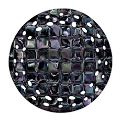 Funky Mosaic  Ornament (round Filigree) by MRNStudios