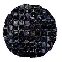 Funky Mosaic  Large 18  Premium Flano Round Cushions by MRNStudios