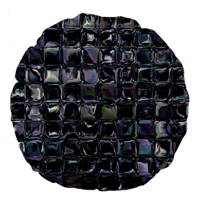 Funky Mosaic  Large 18  Premium Flano Round Cushions