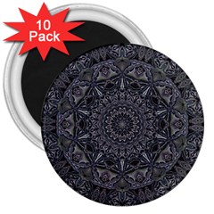 Mellow Mandala  3  Magnets (10 Pack)  by MRNStudios