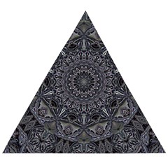 Mellow Mandala  Wooden Puzzle Triangle by MRNStudios