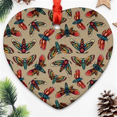 Dragonfly Pattern Ornament (heart) by designsbymallika