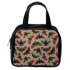 Dragonfly Pattern Classic Handbag (one Side) by designsbymallika